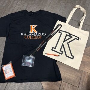 All New Kalamazoo College Black T-Shirt and Tote Set